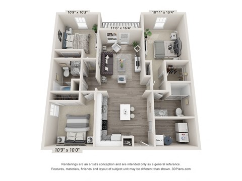 a floor plan of a 1 bedroom floor plan with a bathroom and a living room